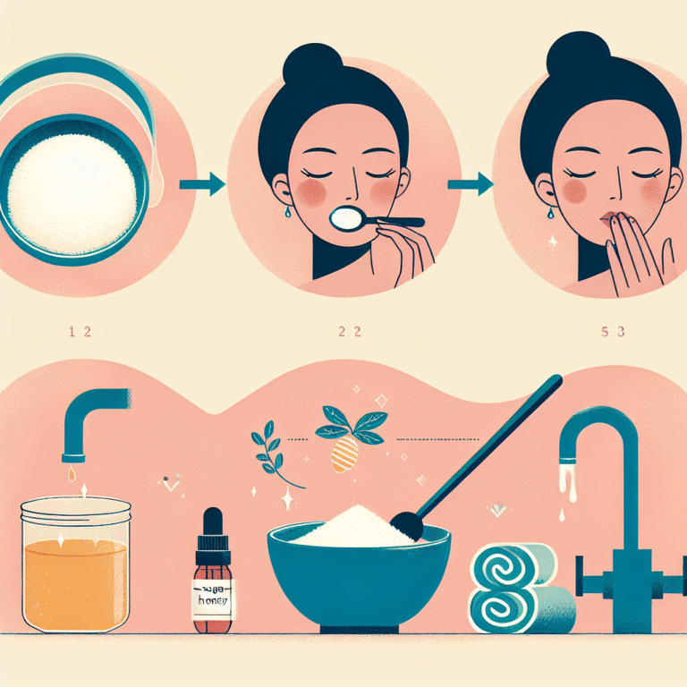how to create a soothing homemade lip scrub using sugar and honey