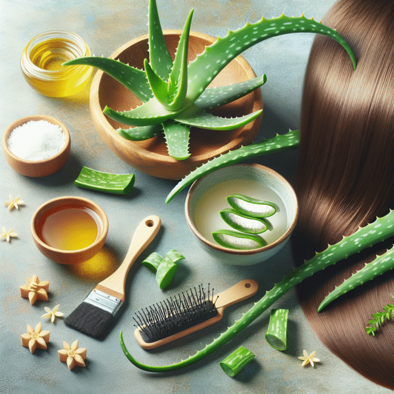 diy aloe vera hair mask for strong hair