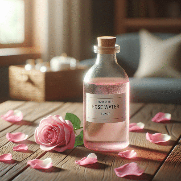 Homemade Rose Water Toner for Face